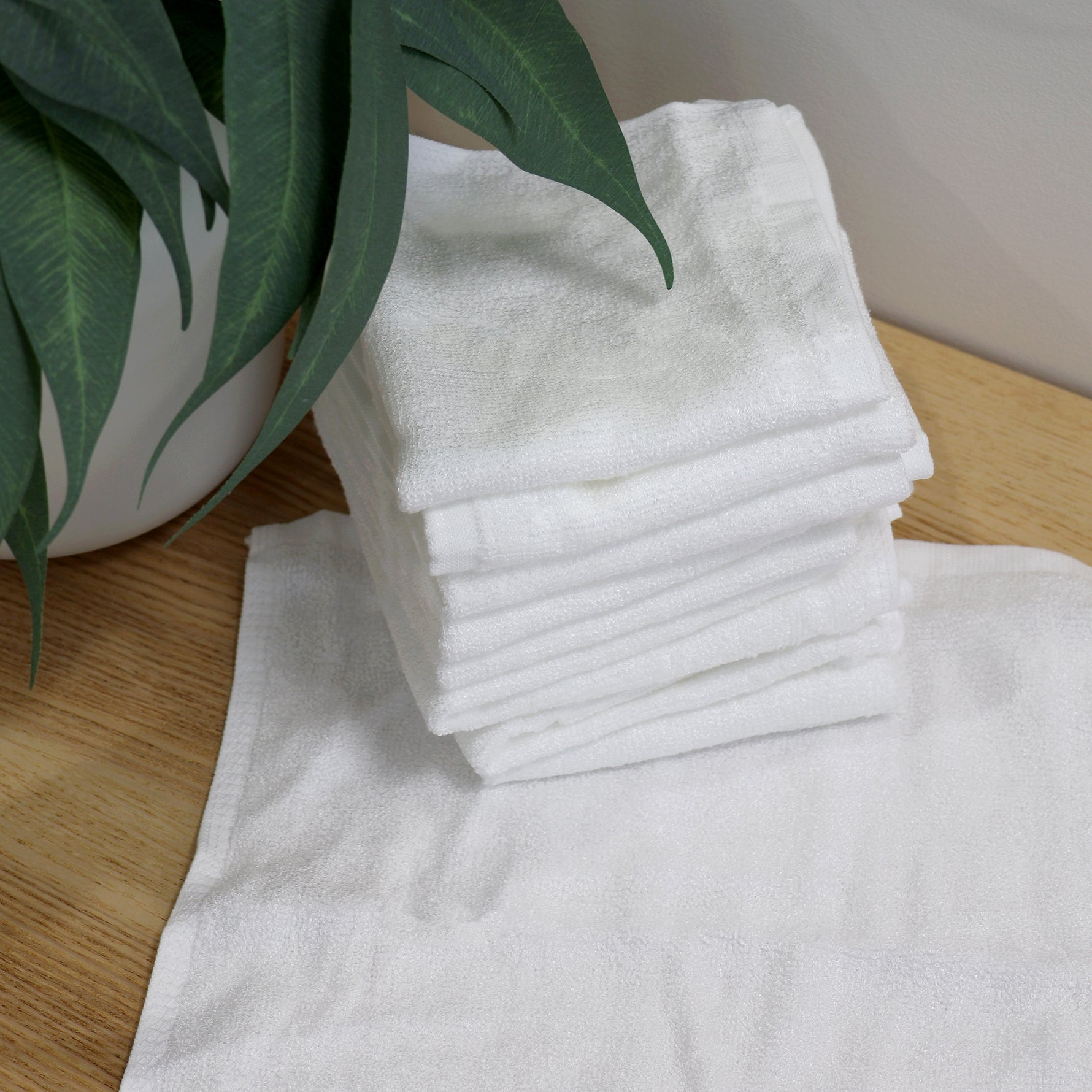 Bamboo White 10pk Wash Cloths - Bubba Blue Australia