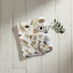 Aussie Animals Koala Muslin Swaddle Wrap and Knit Rattle Toy Gift Set - Bubba Blue Australia