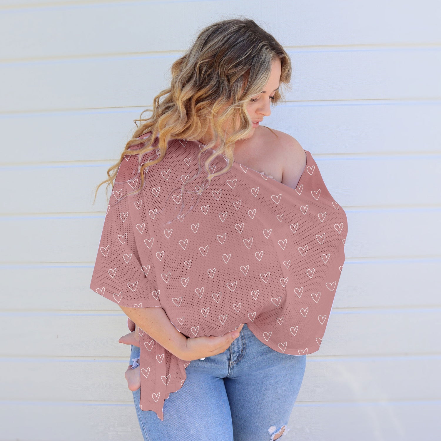 Nordic 2pk AIR+ Mesh Nursing Scarf Berry/Rose - Bubba Blue Australia