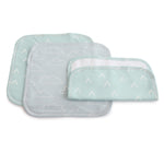 Nordic 3pk Wash Cloth Dusty Sky/Mint - Bubba Blue Australia