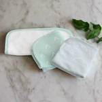 Nordic 3pk Wash Cloth Dusty Sky/Mint - Bubba Blue Australia