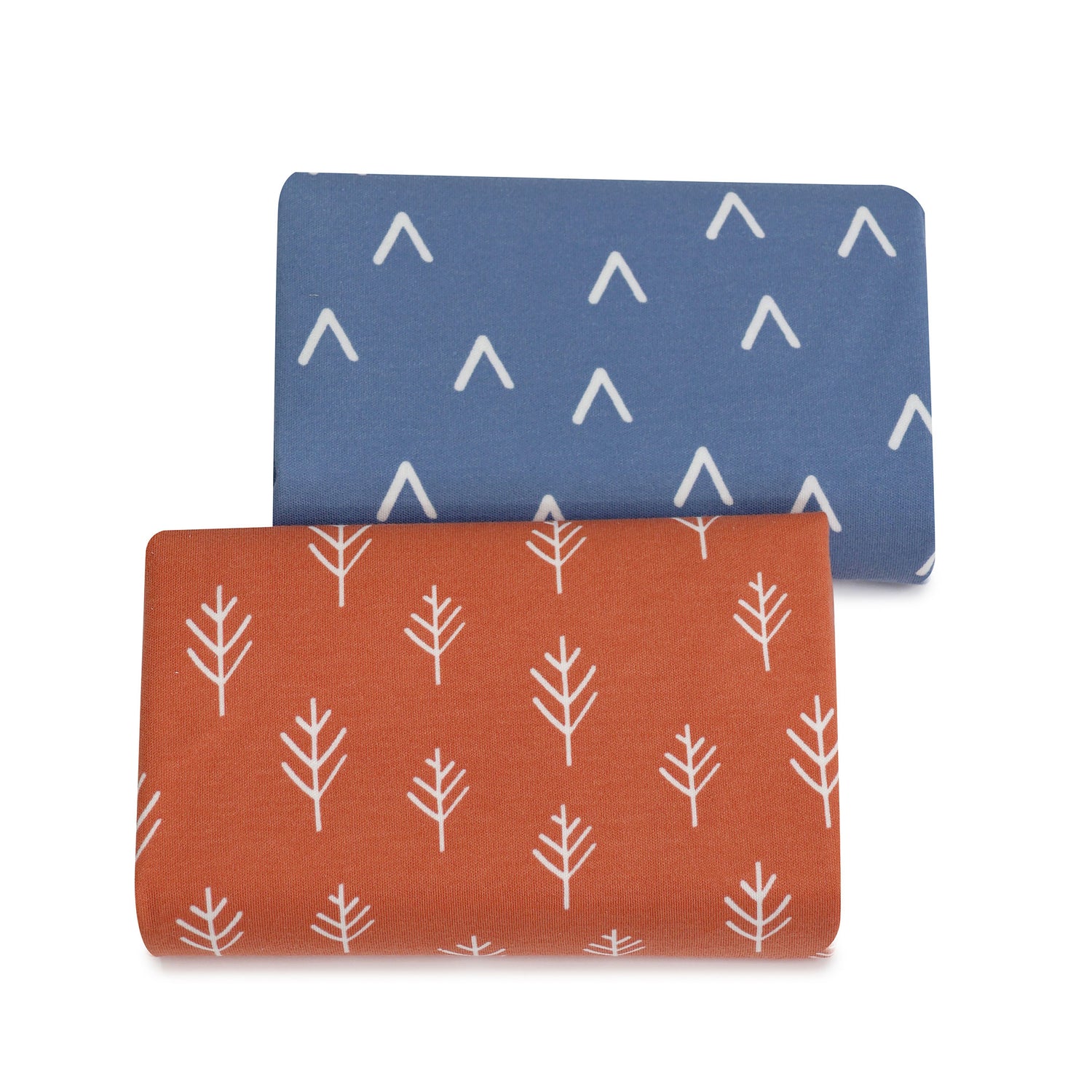 Nordic 2pk Waterproof Change Pad Covers Denim/Clay - Bubba Blue Australia