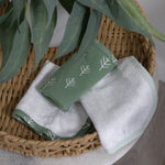 Nordic 3pk Wash Cloth Dusty Avocado/Forest - Bubba Blue Australia