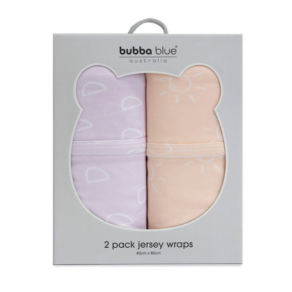 Nordic Peach/Lilac Bundle - Hooded Towel, Change Mat Cover, Face Washer, Jersey Wrap, Security Blanket