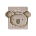Plum Silicone Suction Koala Plate - Sand - Bubba Blue Australia