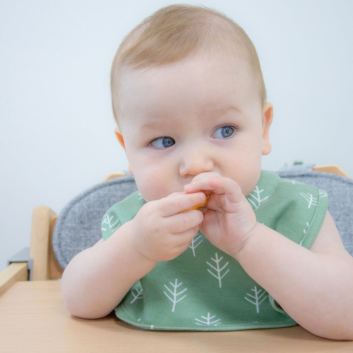Nordic 2pk Dribble Bibs Avocado/Forest - Bubba Blue Australia