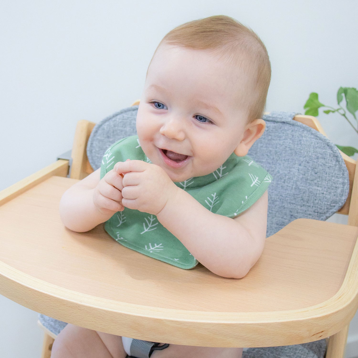 Nordic 2pk Dribble Bibs Avocado/Forest - Bubba Blue Australia