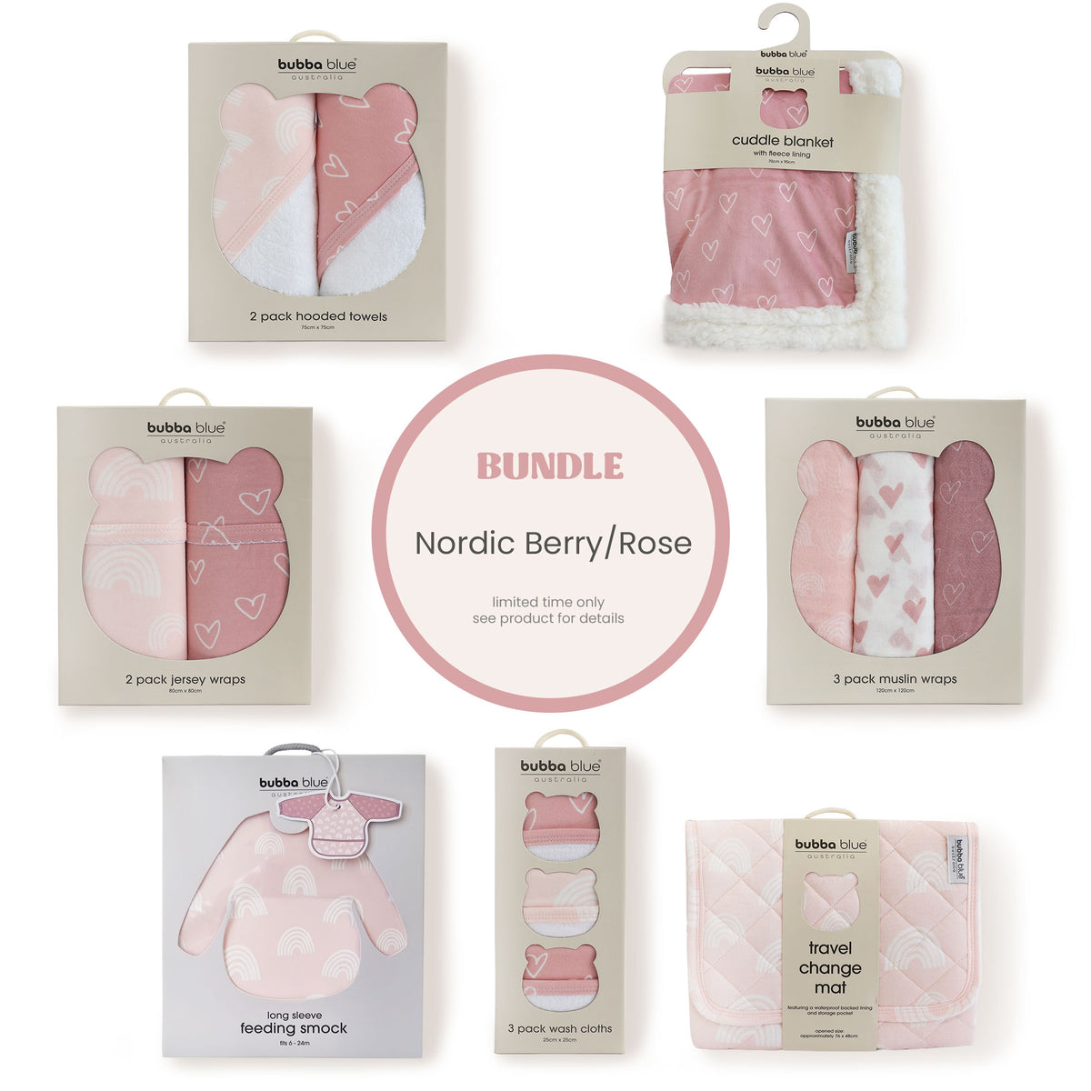 Nordic Bundle - Berry/Rose - Bubba Blue Australia