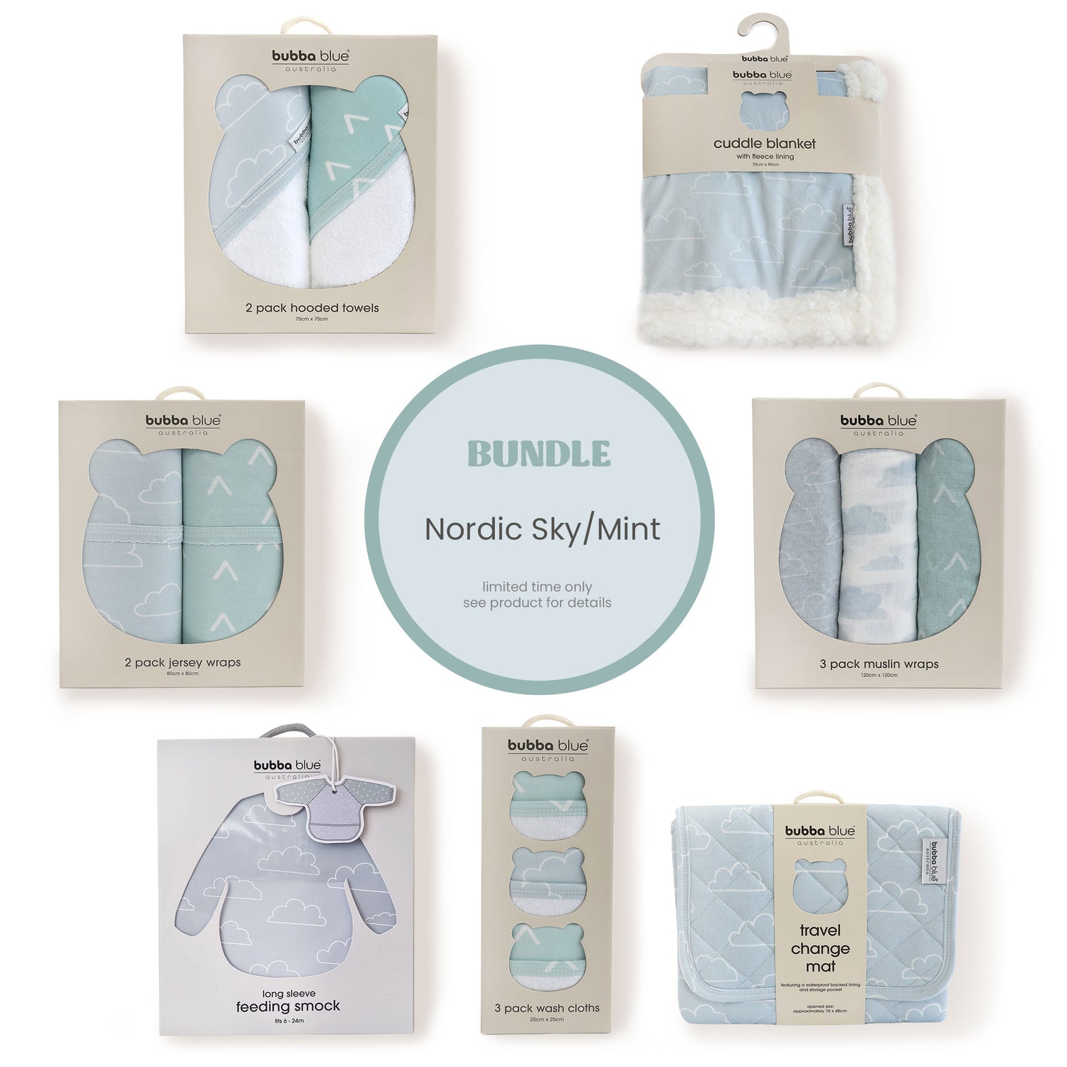 Nordic Bundle - Sky/Mint - Bubba Blue Australia
