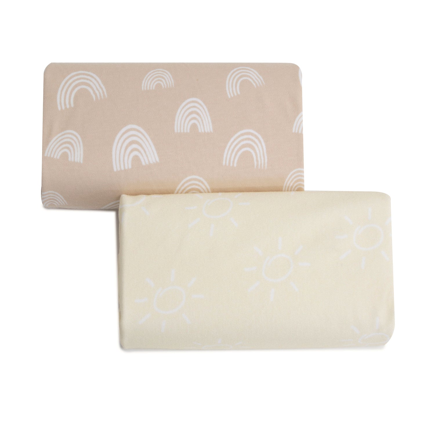 Nordic 2pk Waterproof Change Pad Covers Vanilla/Latte - Bubba Blue Australia