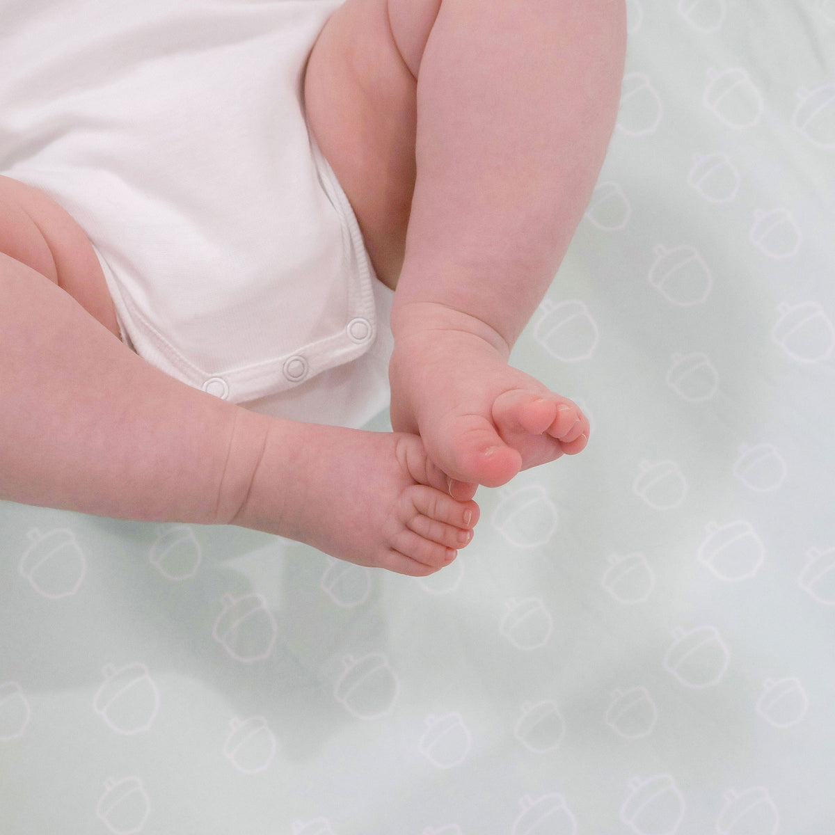 Nordic 2pk Jersey Co Sleeper/Bedside Sleeper Fitted Sheets Avocado/Forest - Bubba Blue Australia