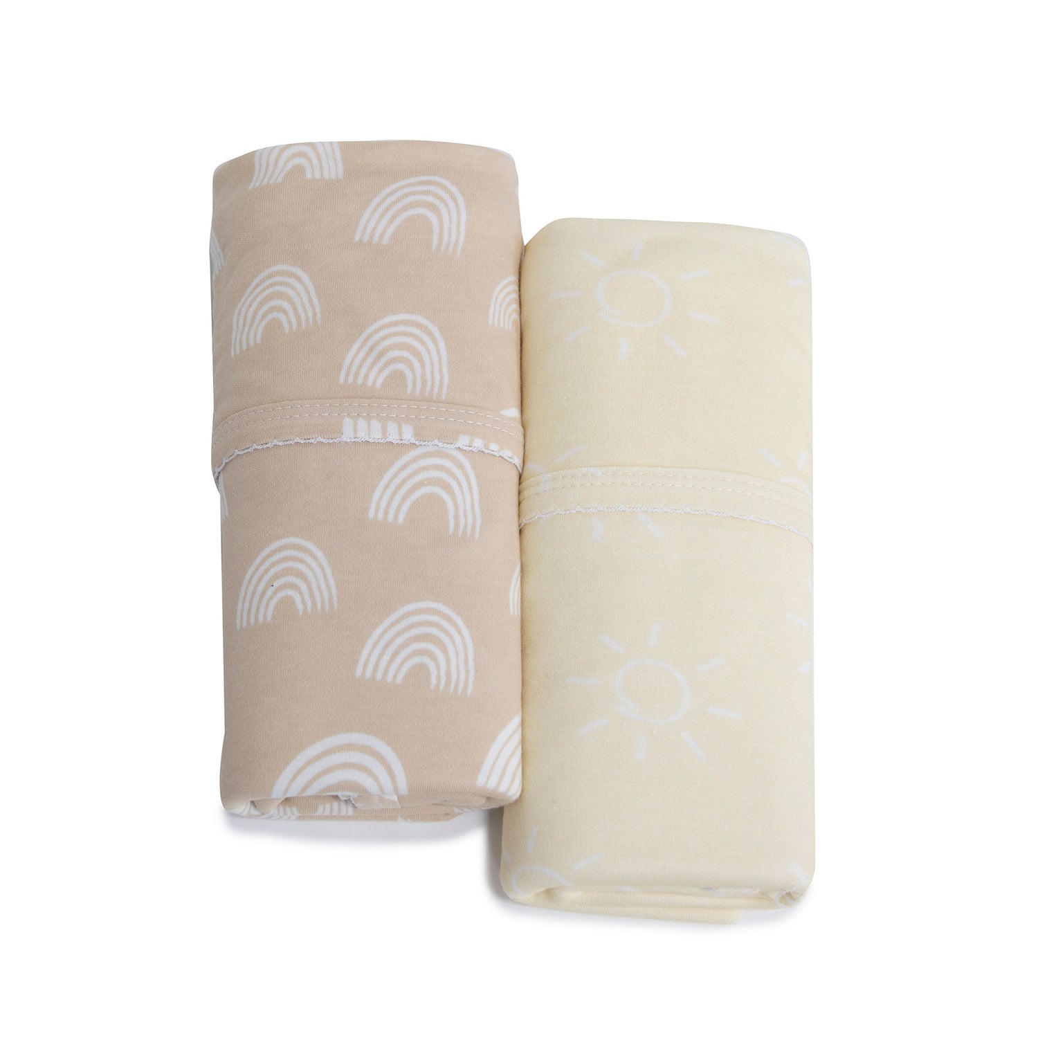 Nordic 2pk Jersey Wrap Vanilla/Latte - Bubba Blue Australia