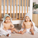 Nordic 2pk Hooded Towel Dusty Sky/Mint - Bubba Blue Australia