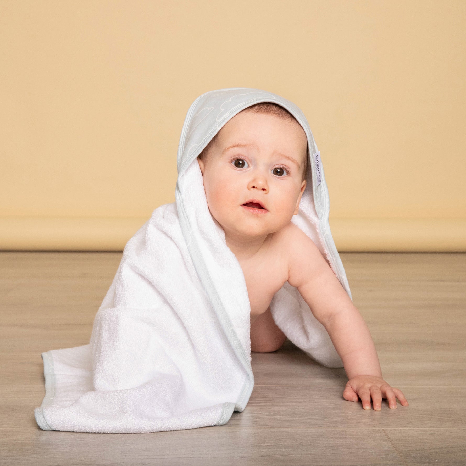 Nordic 2pk Hooded Towel Dusty Sky/Mint - Bubba Blue Australia