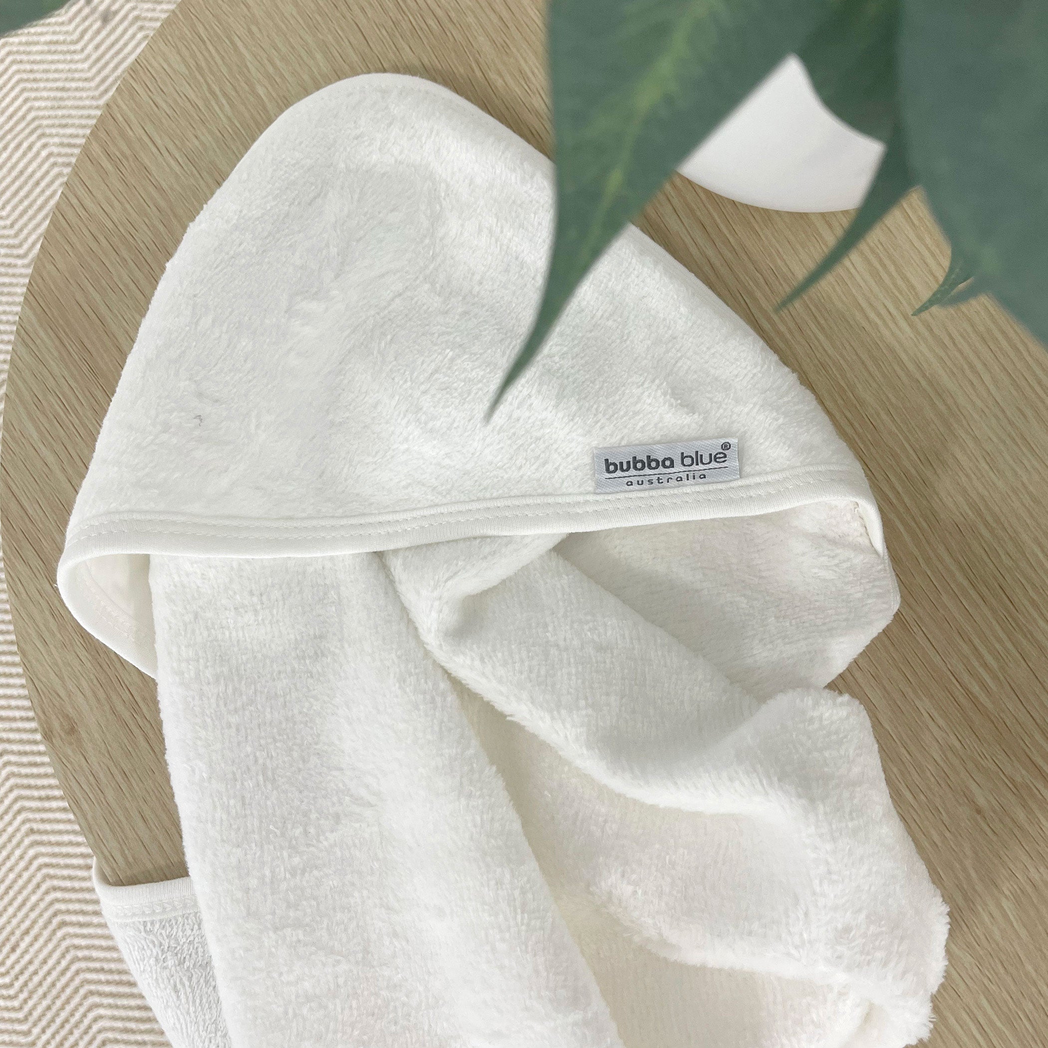 Organic Cotton Hooded Towel - Off White