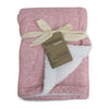 Smokey Pink Safari Bamboo Reversible Cuddle Blanket