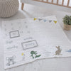 Everything Crocodile Combo Plus FREE Matching Bamboo Plate - Novelty Towel, Silicone Bibs, Security Blanket and Milestone Muslin Blanket
