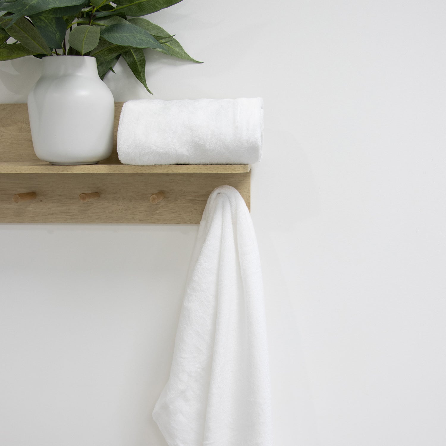 Terrazzo Baby Bath Towel 2pk White - Bubba Blue Australia