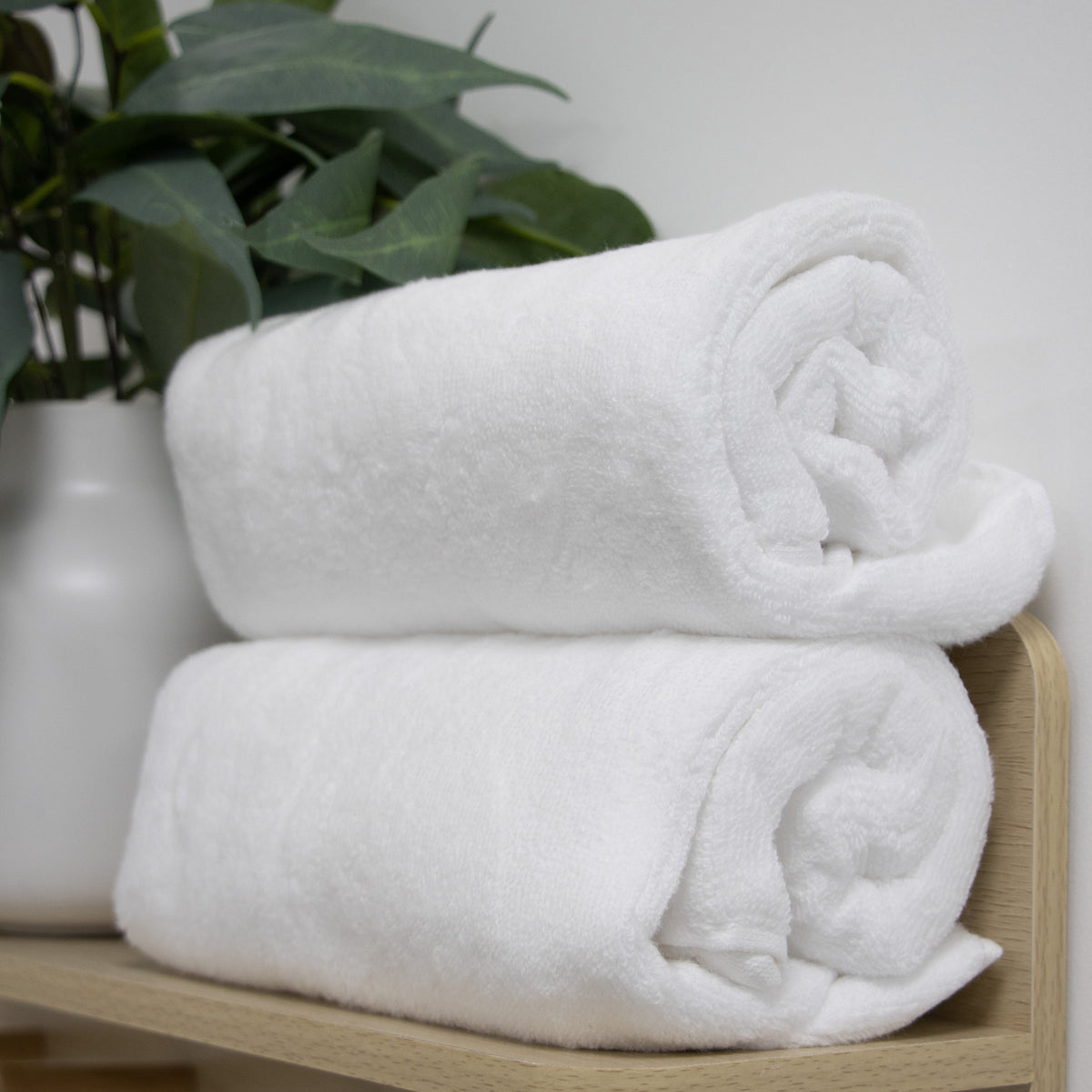 Terrazzo Baby Bath Towel 2pk White - Bubba Blue Australia