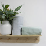 Nordic 2pk Bath Towel Dusty Sky/Dusty Mint - Bubba Blue Australia