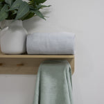 Nordic 2pk Bath Towel Dusty Sky/Dusty Mint - Bubba Blue Australia
