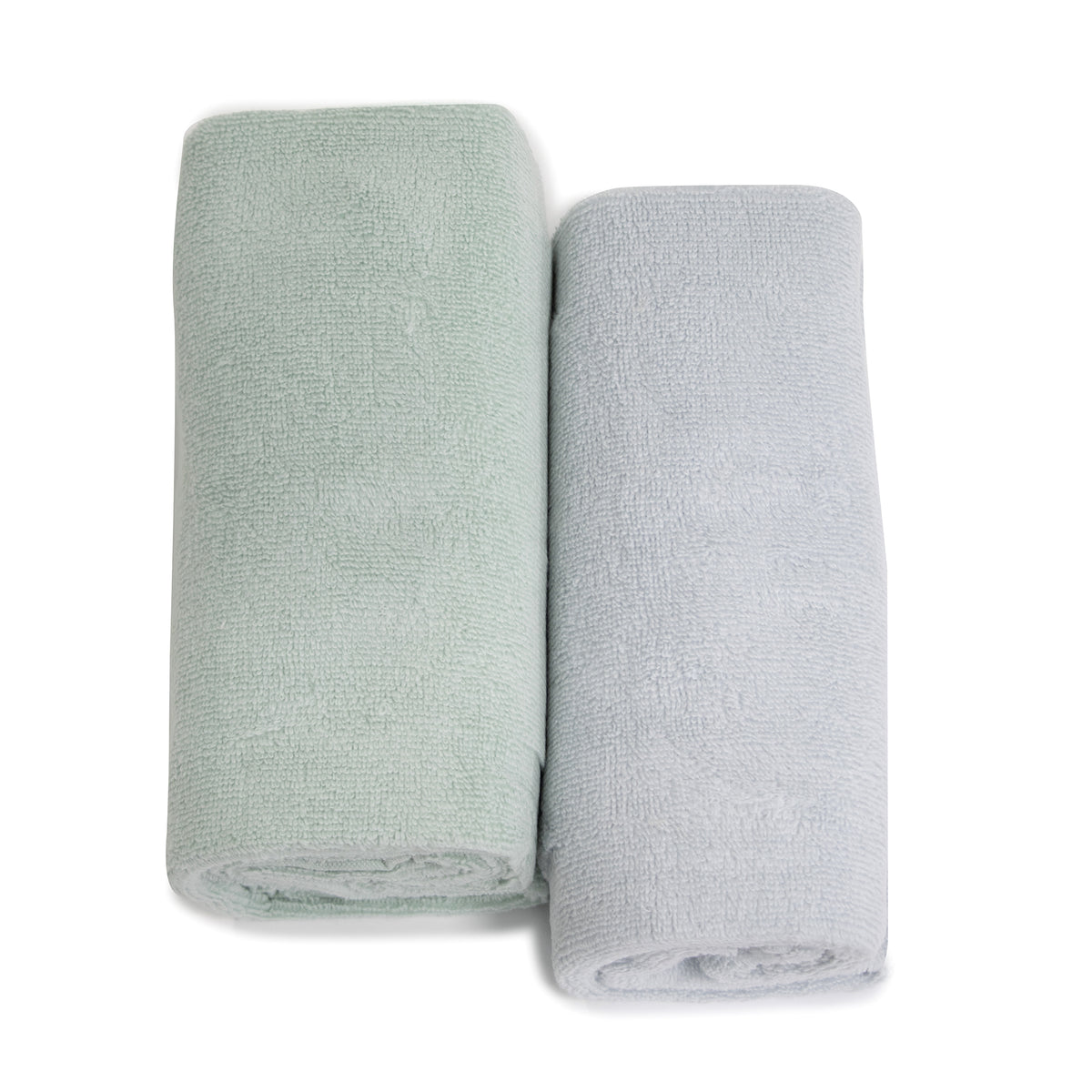Nordic 2pk Bath Towel Dusty Sky/Dusty Mint - Bubba Blue Australia