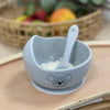 Aussie Animals Silicone Duck Egg Bowl and Spoon Set (Koala) - Grey