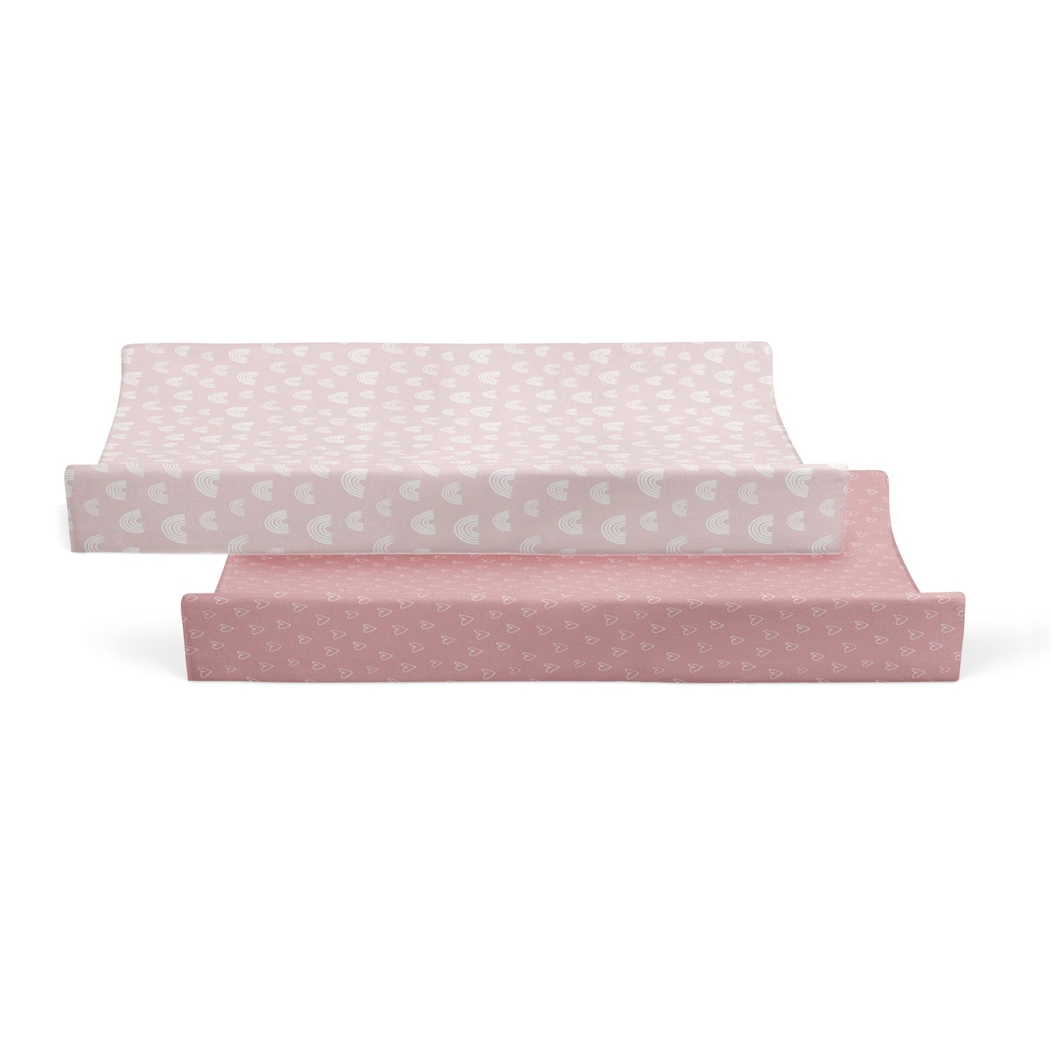 Nordic 2pk Waterproof Change Pad Covers Dusty Berry/Rose - Bubba Blue Australia