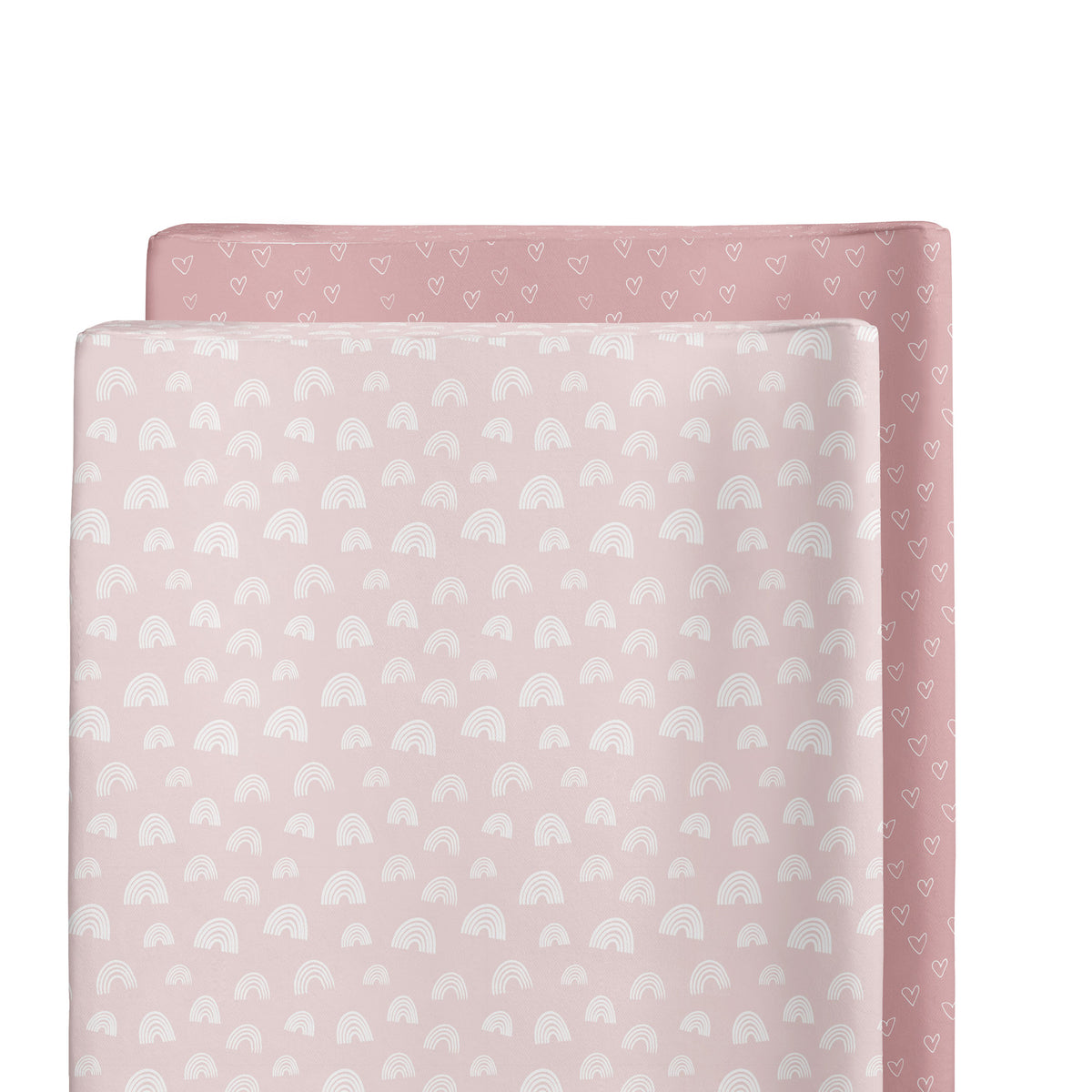 Nordic 2pk Waterproof Change Pad Covers Dusty Berry/Rose - Bubba Blue Australia