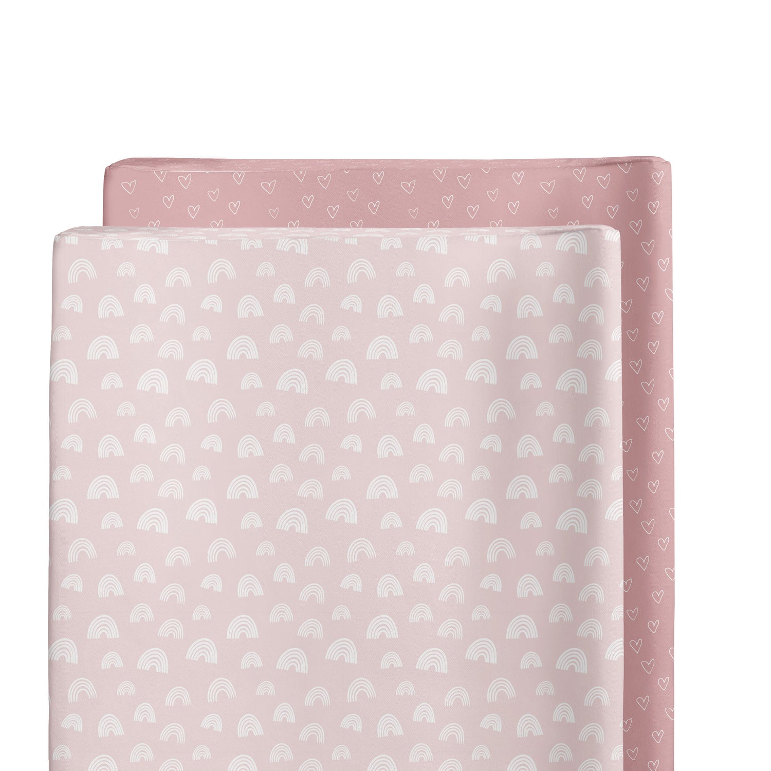 Nordic 2pk Waterproof Change Pad Covers Dusty Berry/Rose - Bubba Blue Australia