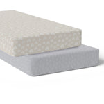 Nordic 2pk Jersey Cot Fitted Sheets Grey/Sand - Bubba Blue Australia