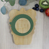 Aussie Animals Bamboo & Silicone Suction Plate (Crocodile) - Natural/Green