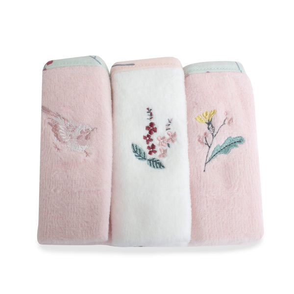 Berry Floral 3pk Face Washers