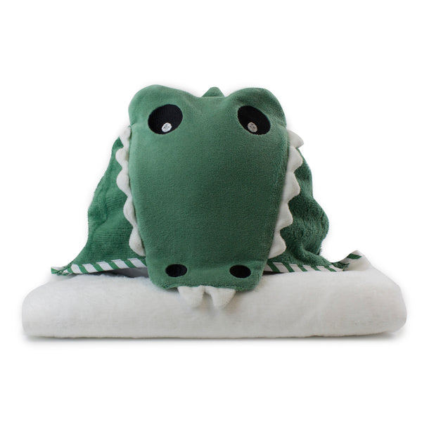 Aussie Animals 'Crocodile' Novelty Hooded Bath Towel - Bubba Blue Australia