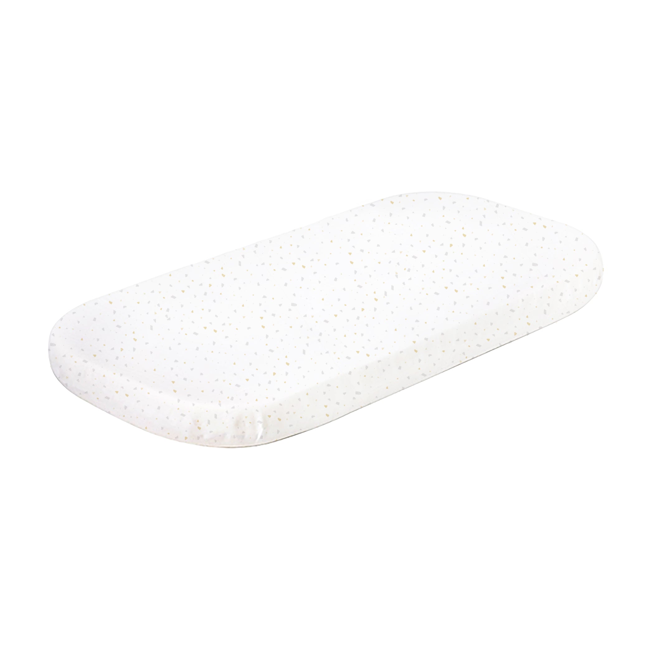 Terrazzo 2pk Bassinet/Cradle Fitted Sheet White/Wheat