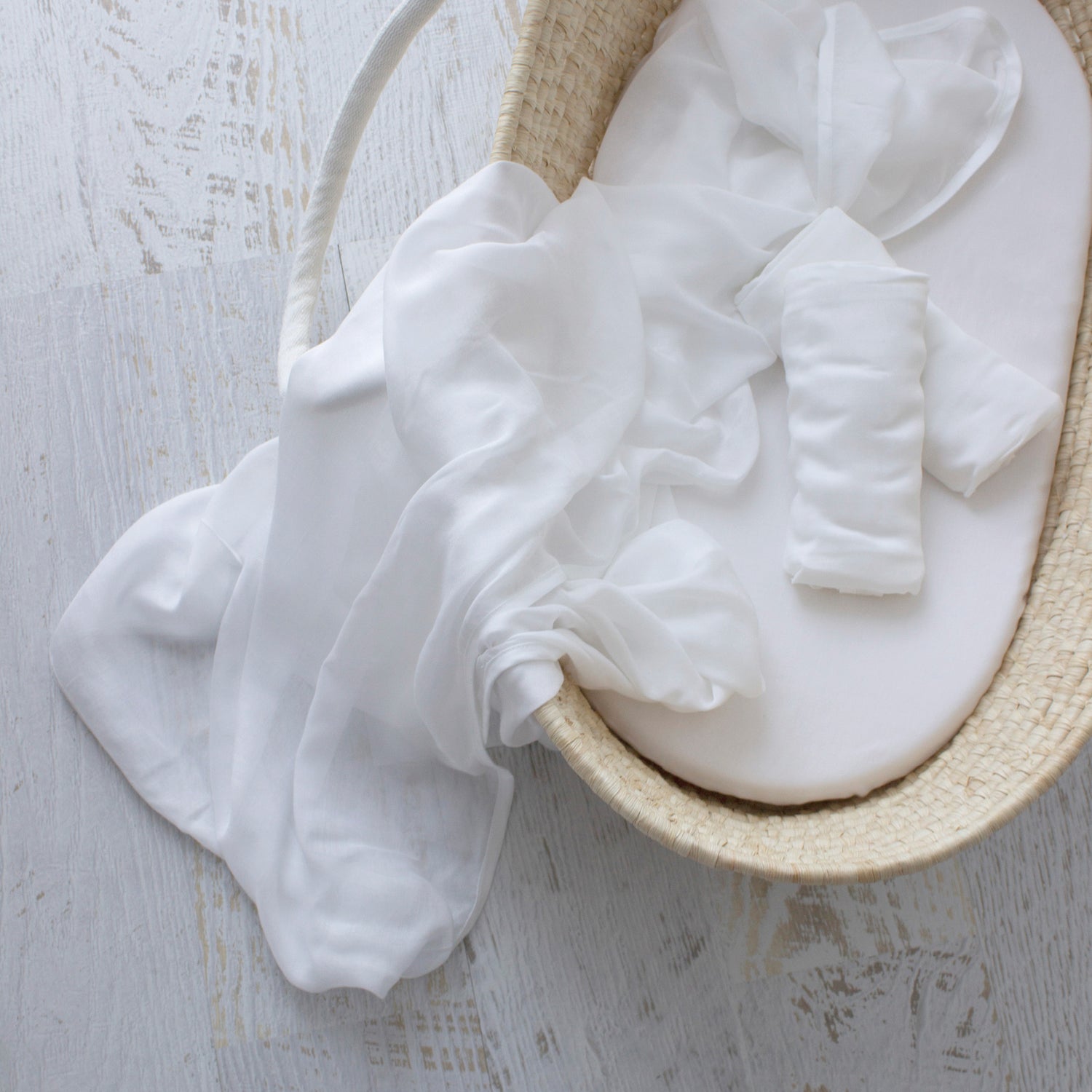 Bamboo White 3pk Muslin Swaddle Wraps - Bubba Blue Australia
