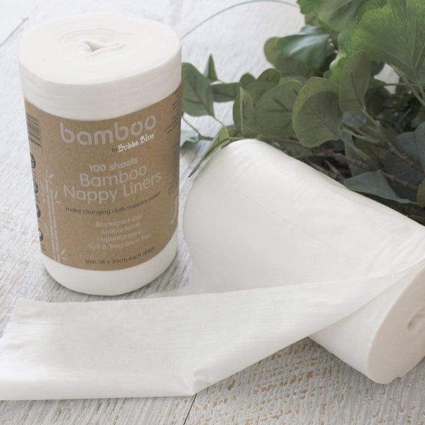 Bamboo White 100 sheets Bamboo Nappy Liners