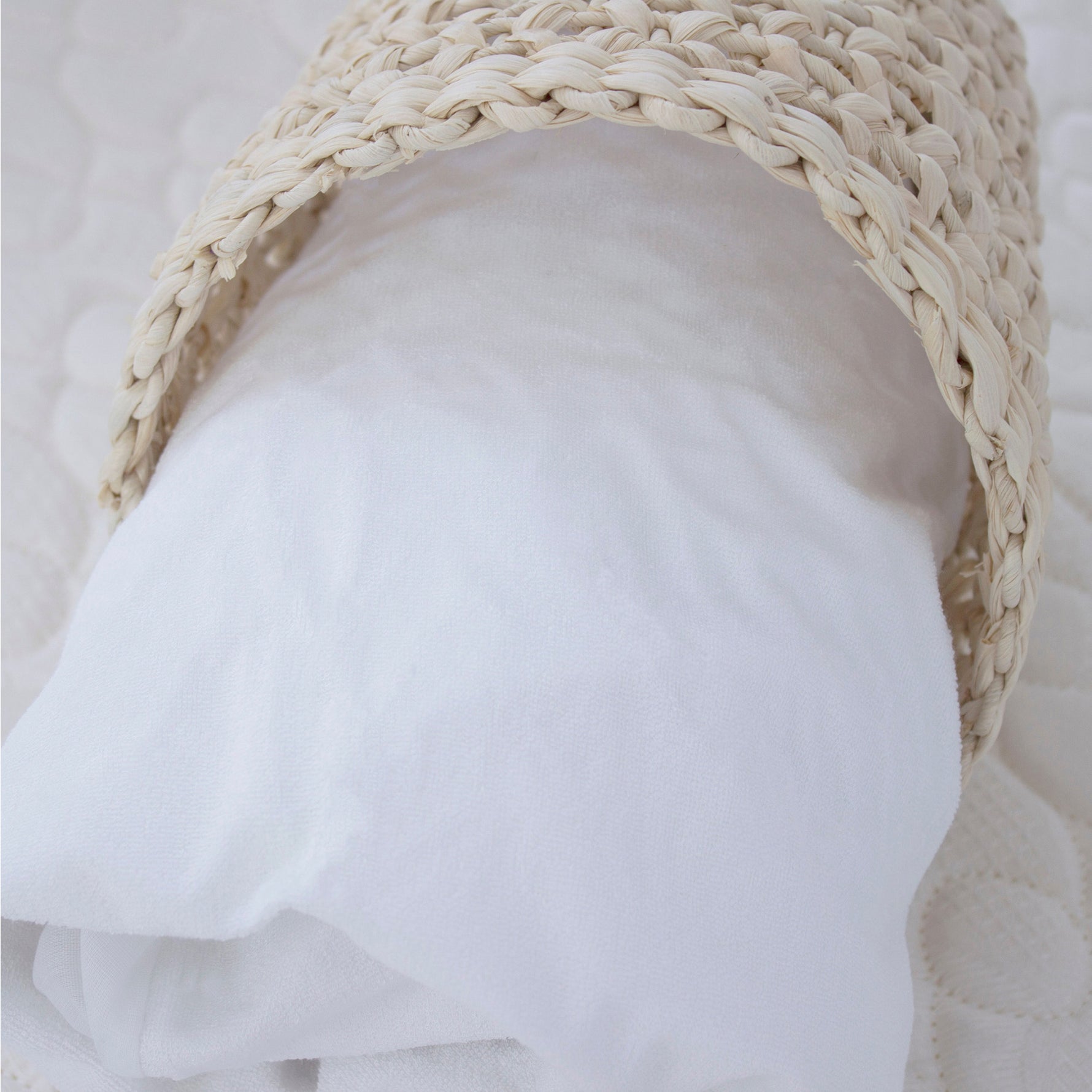 Bamboo White Standard Cot Waterproof Mattress Protector - Bubba Blue Australia