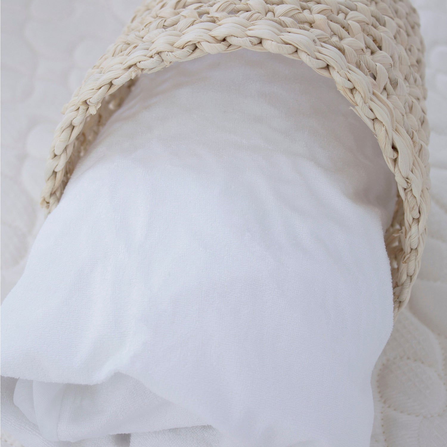 Bamboo White Large Cot Waterproof Mattress Protector - Bubba Blue Australia