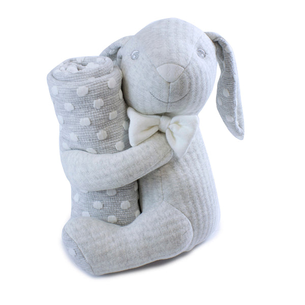 Soft Cuddles 2pc Baby Gift Set - Grey - Bubba Blue Australia