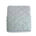 Nordic Reversible Cot Quilt - Dusty Sky/Mint - Bubba Blue Australia
