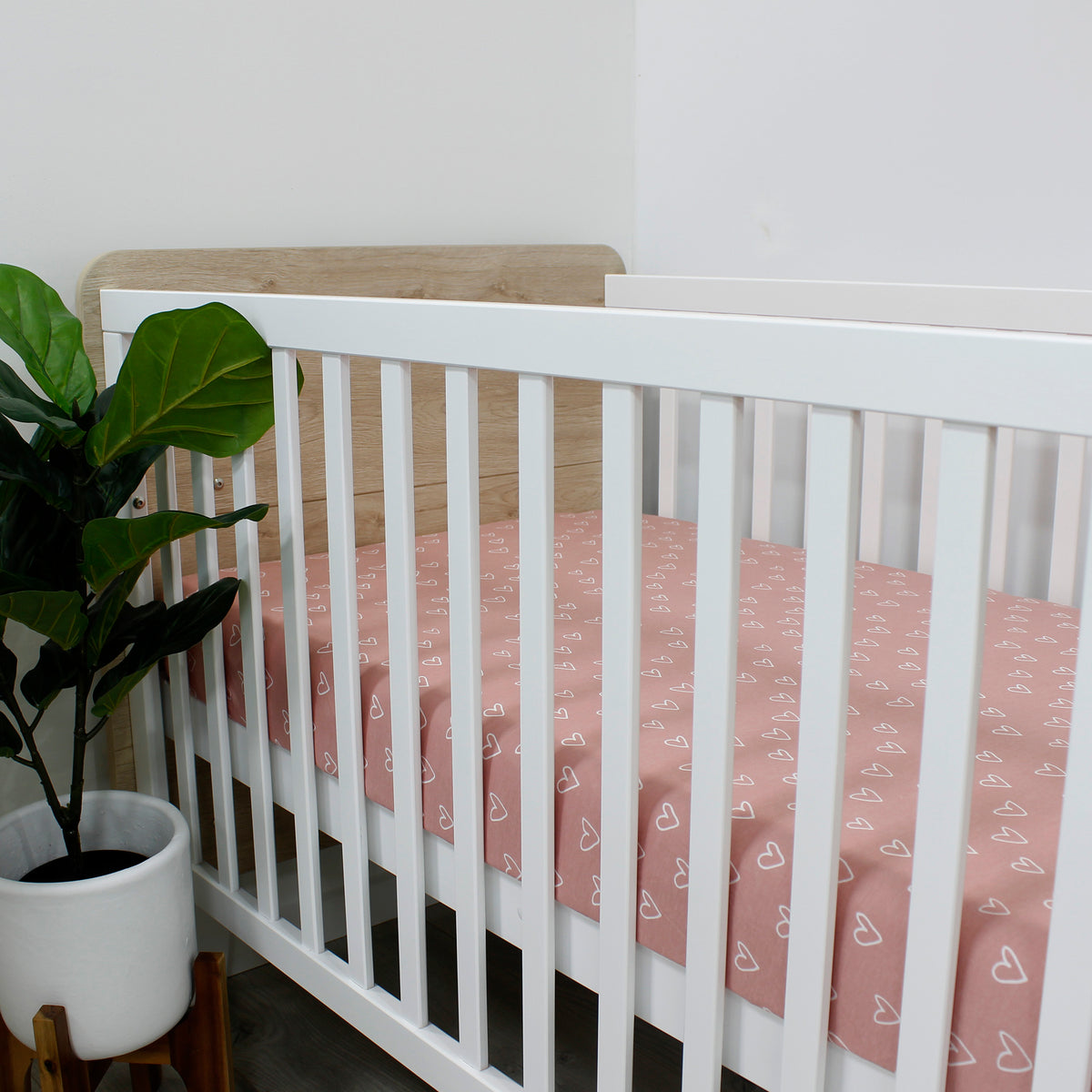 Nordic 2pk Jersey Cot Fitted Sheets Dusty Berry/Rose - Bubba Blue Australia