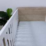 Nordic 2pk Jersey Cot Fitted Sheets Dusty Sky/Mint - Bubba Blue Australia
