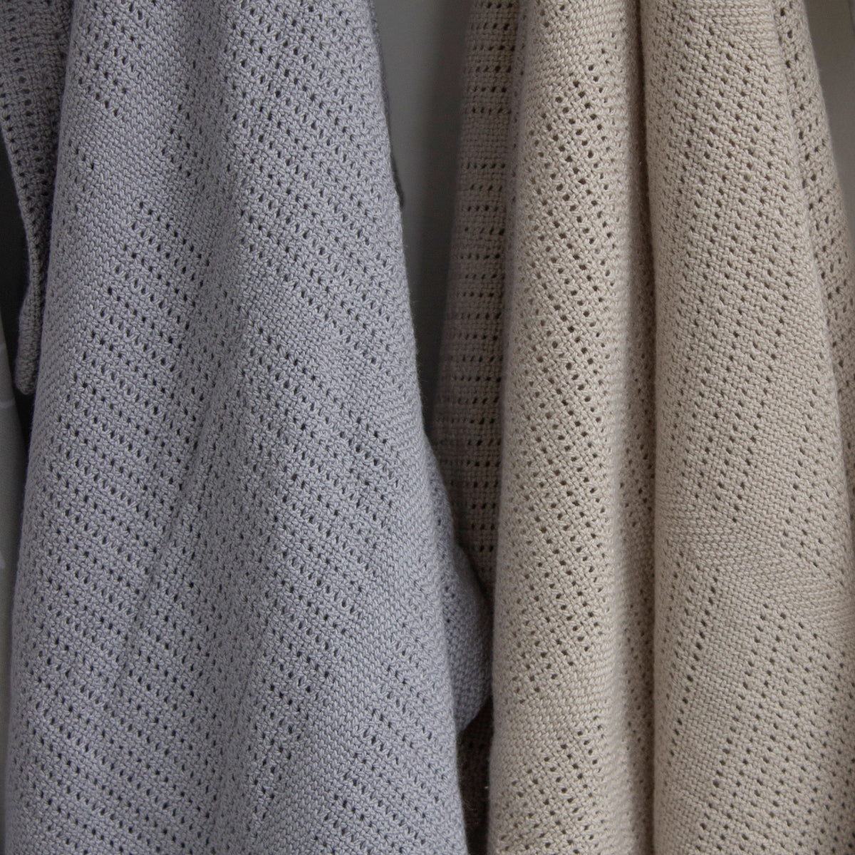 Nordic 2pk Cellular Blanket Grey/Sand - Bubba Blue Australia