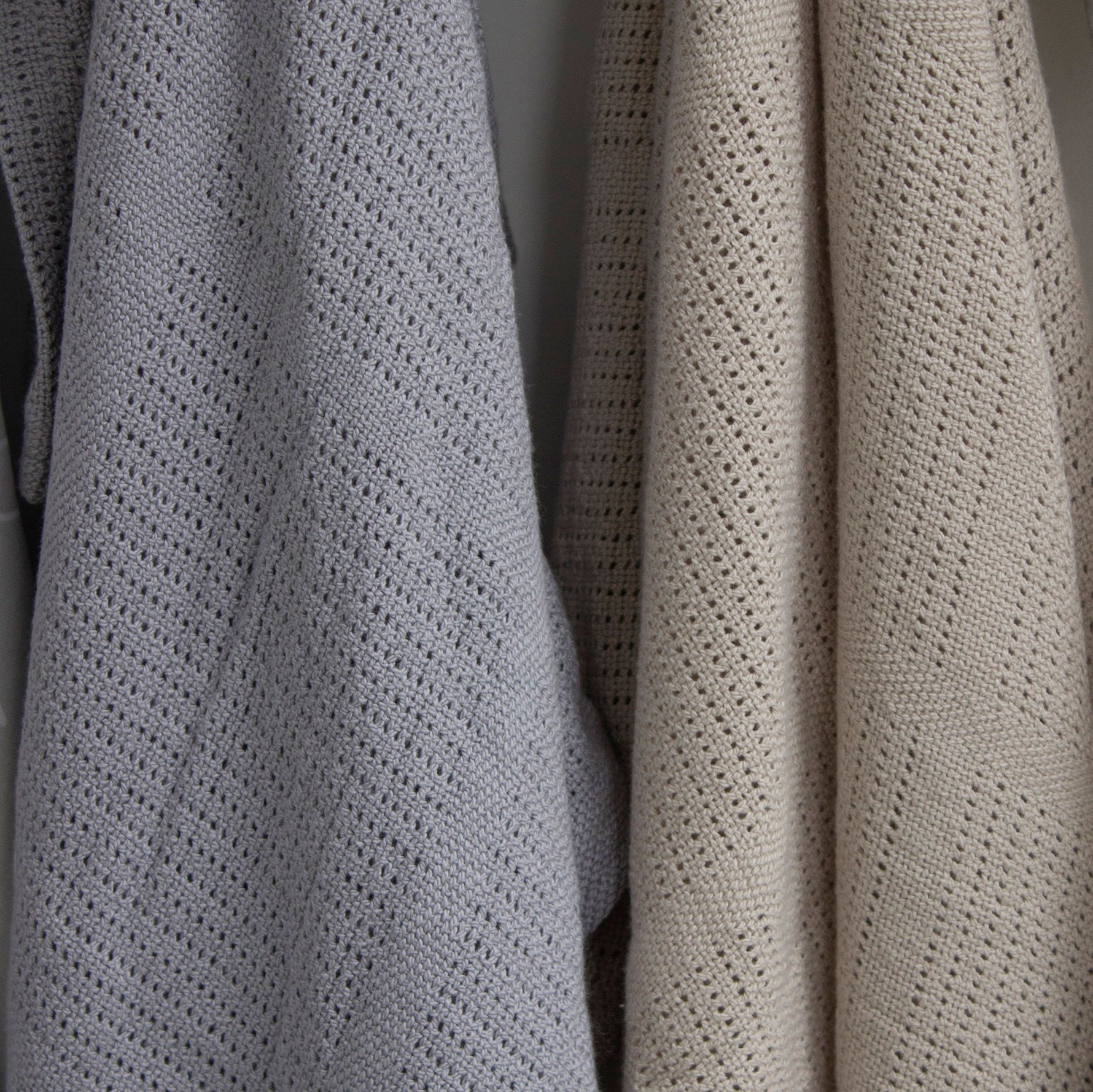 Nordic 2pk Cellular Blanket Grey/Sand - Bubba Blue Australia