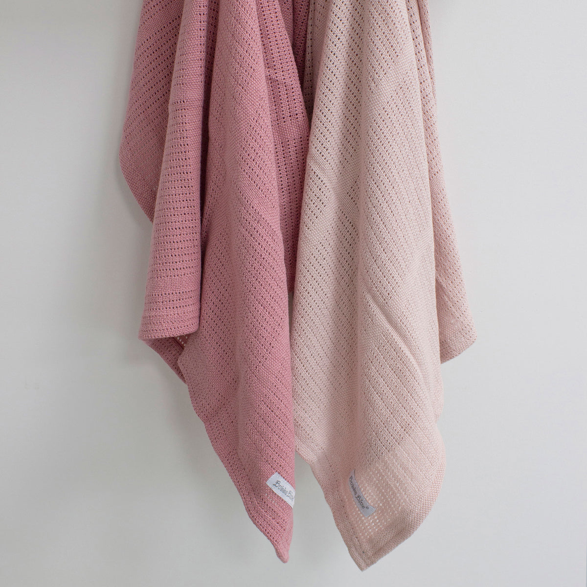 Nordic 2pk Cellular Blanket Dusty Berry/Rose - Bubba Blue Australia