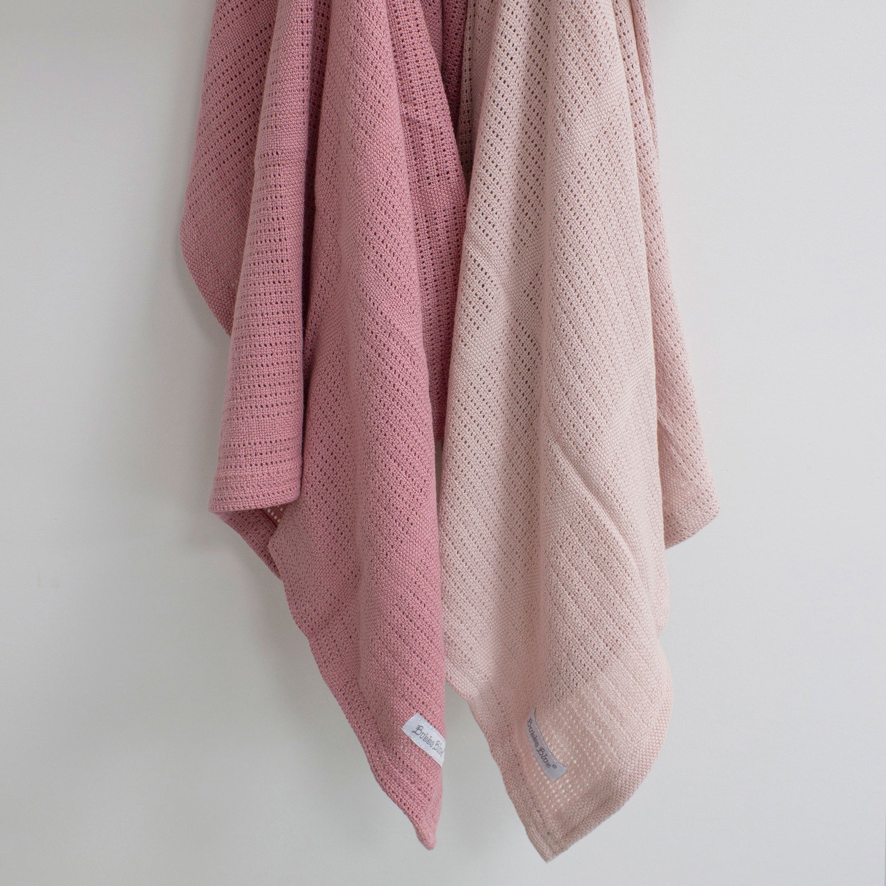 Nordic 2pk Cellular Blanket Dusty Berry/Rose - Bubba Blue Australia