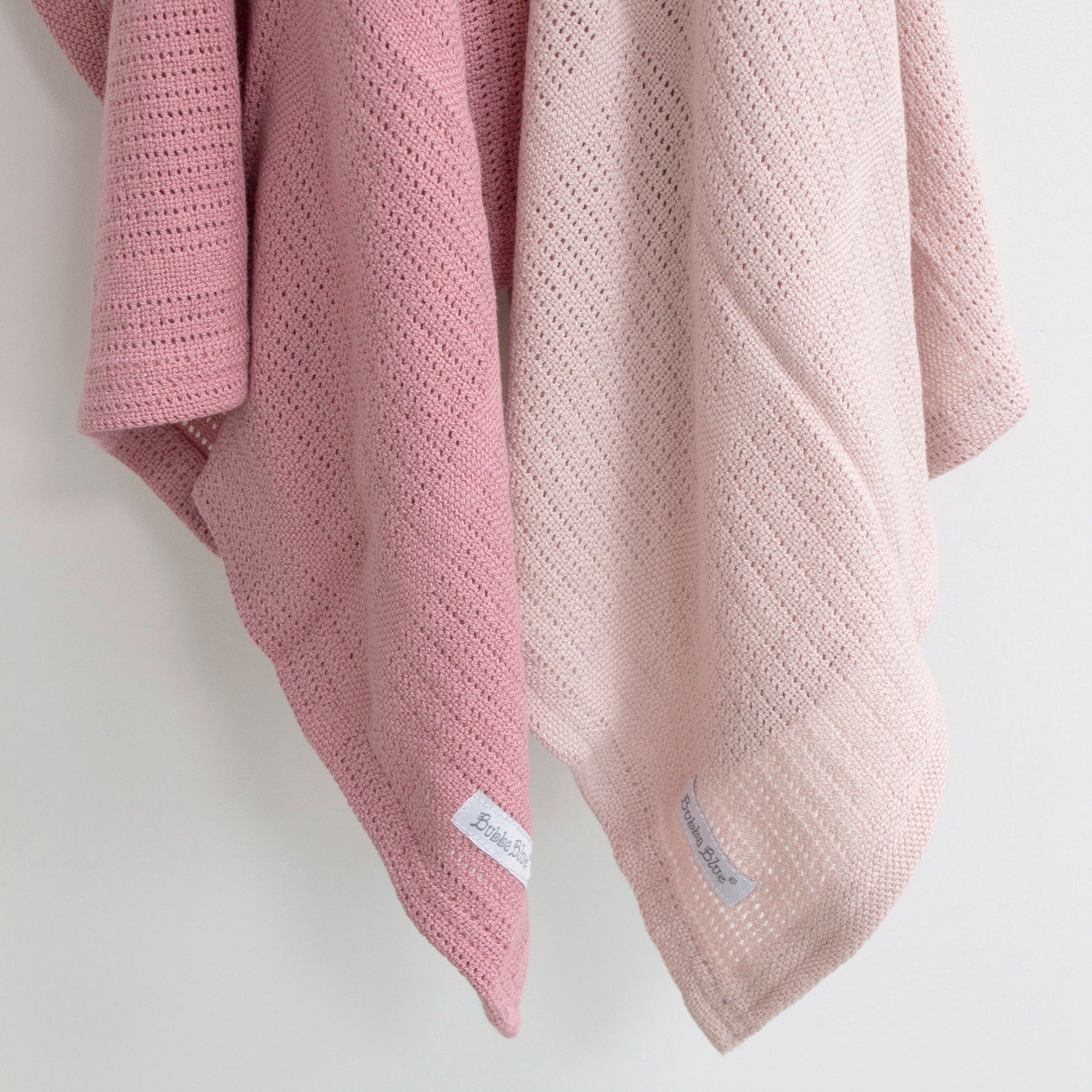 Nordic 2pk Cellular Blanket Dusty Berry/Rose - Bubba Blue Australia