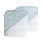 Nordic 2pk Hooded Towel Dusty Sky/Mint - Bubba Blue Australia