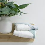 Nordic 2pk Hooded Towel Dusty Sky/Mint - Bubba Blue Australia